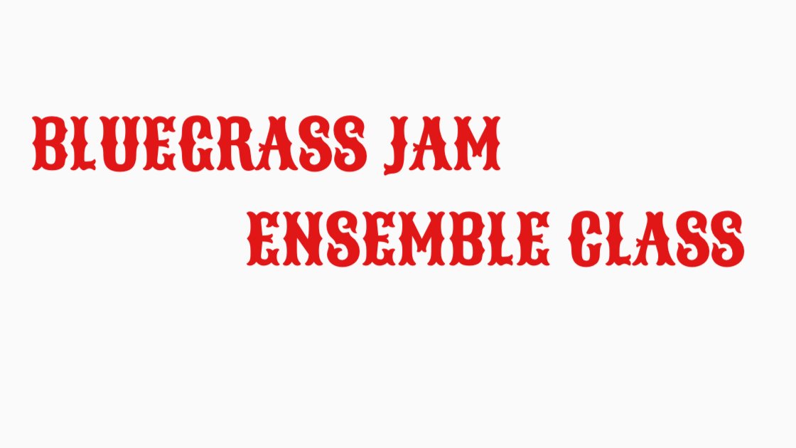 Bluegrass Jam Ensemble Class - In Person with Christian Apuzzo