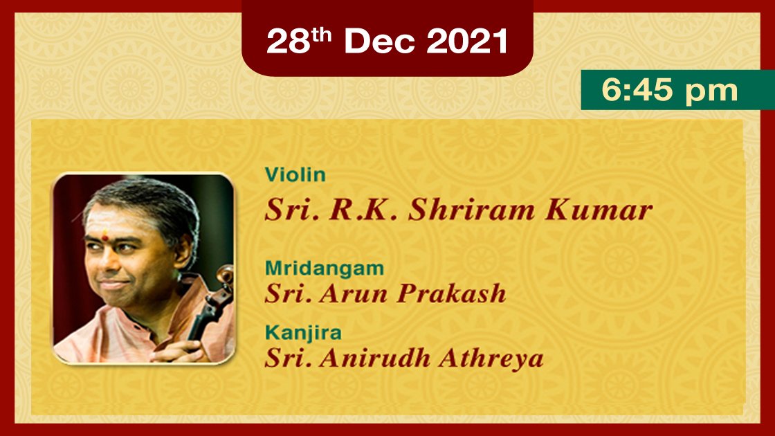 Day 13 - Concert 2 - Violin - R K Shriramkumar