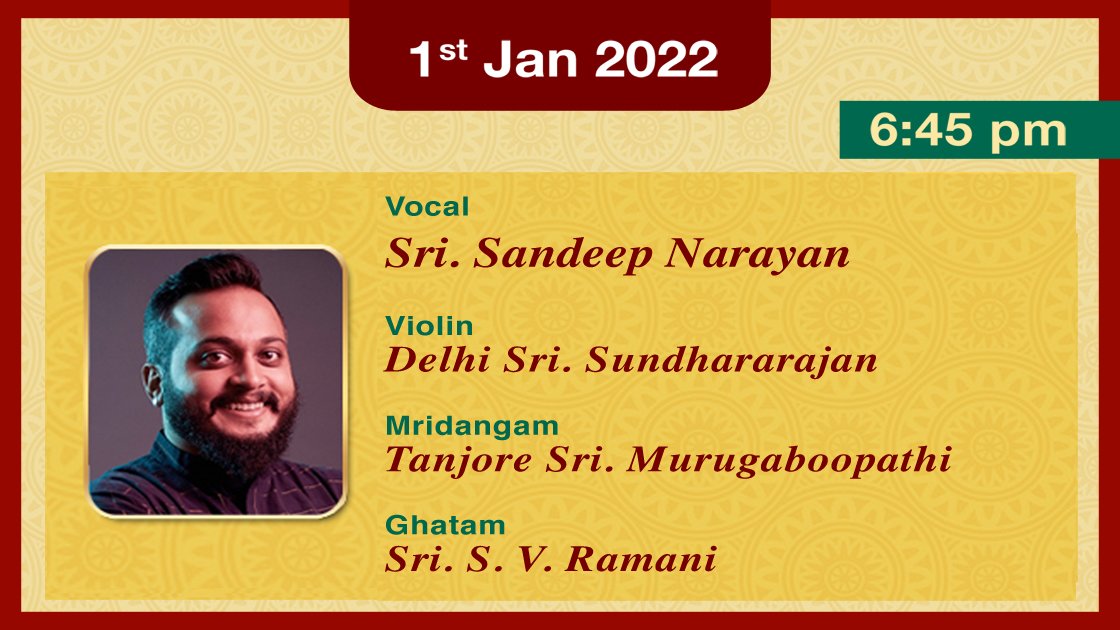 Day 17 - Concert 3 - Vocal - Sandeep Narayan