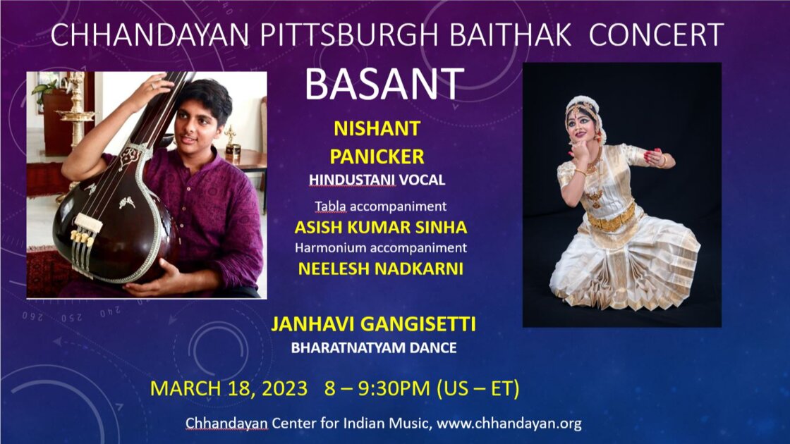 Music and Dance from Chhandayan Pittsburgh