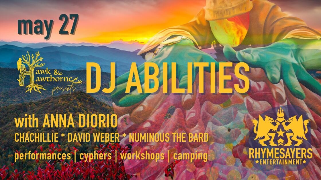 [POSTPONED] Hip Hop in the Holler :: DJ Abilities, Anna Diorio, Chachillie & Local MCs
