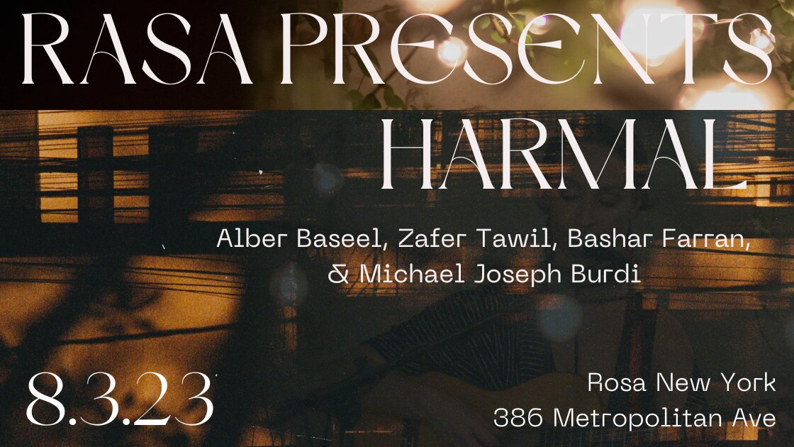 Rasa Presents: Harmal, Album Release 