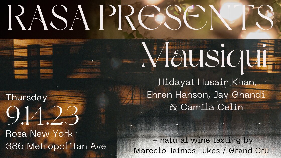 RASA Presents "Mausiqui" + Grand Cru Wine Tasting