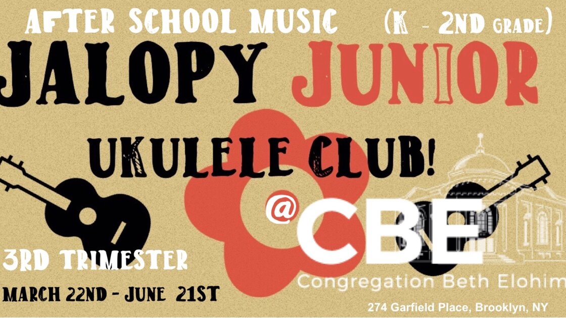 Jalopy Jr. Afterschool Ukulele Club at CBE! (K - 2nd Grade)