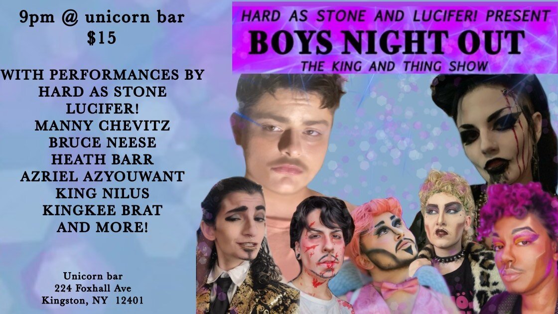 Hard as Stone & Lucifer present: BOYS NIGHT OUT - The King and Thing Show 