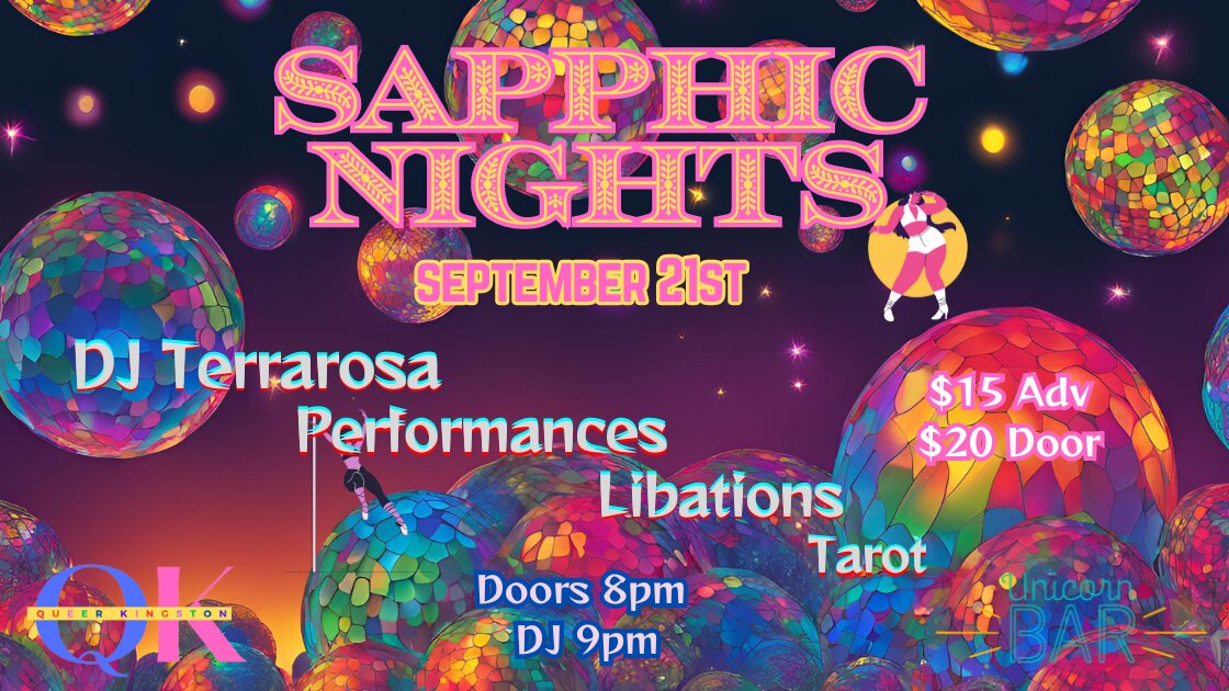 Sapphic Nights V4: A locally grown monthly queer dance party & love sesh for the FLINTA community