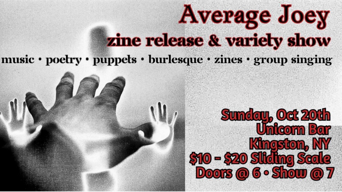 Average Joey Zine Release & Variety Show