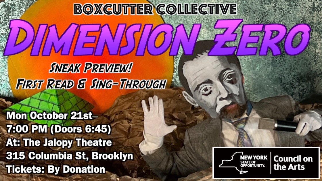 "Dimension Zero” Sneak Preview:  First Read-Through & Sing-Through