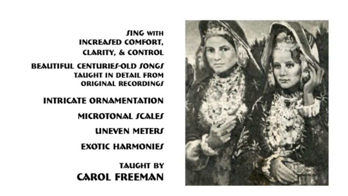 Bulgarian Singing Workshop with Carol Freeman
