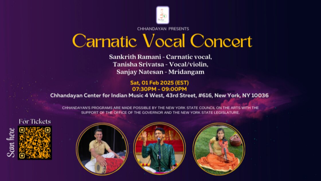 Carnatic Vocal Concert - Sankrith Ramani