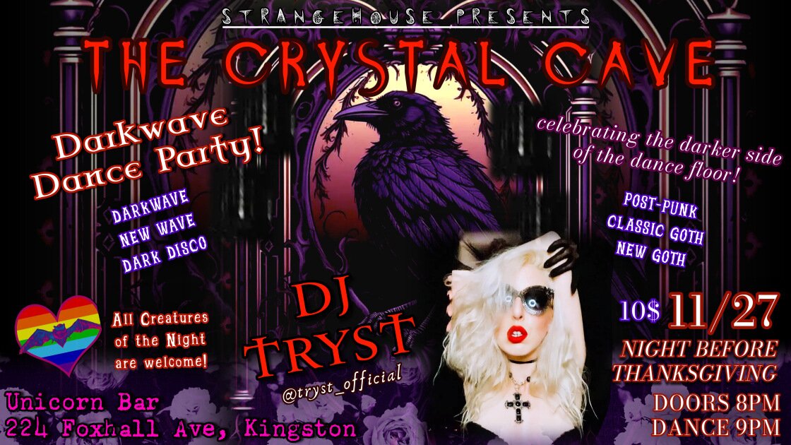 The Crystal Cave presents a Dark Wave Dance Party