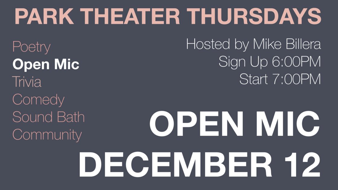 Open Mic / Open Jam: Hosted by Mike Billera