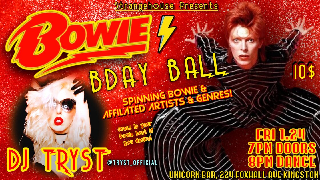 Strangehouse Presents: The Annual BOWIE BIRTHDAY BALL with DJ TRYST