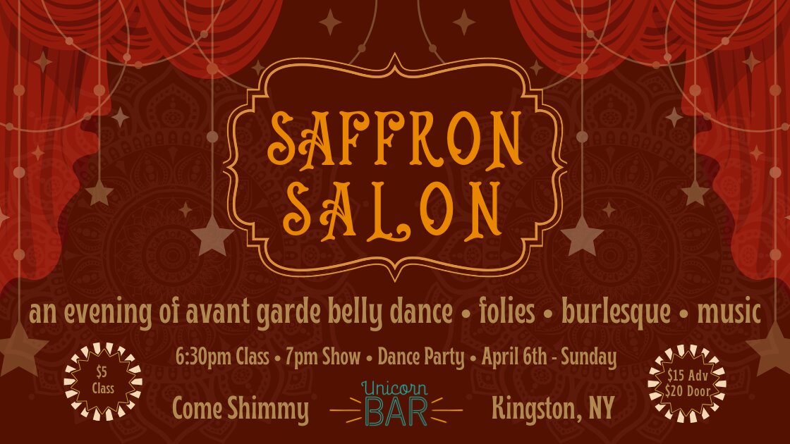 Saffron Salon: An Evening of Belly Dance & Burlesque