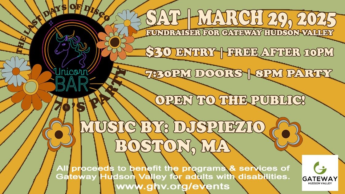 The Last Days of Disco with DJ Spiezio: A Fundraiser for Gateway Hudson Valley