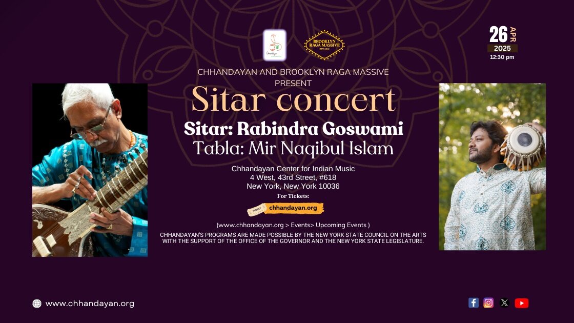 Afternoon Sitar concert - Rabindra Goswami