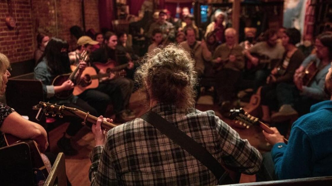 Michael Daves Open Streets Bluegrass Jam